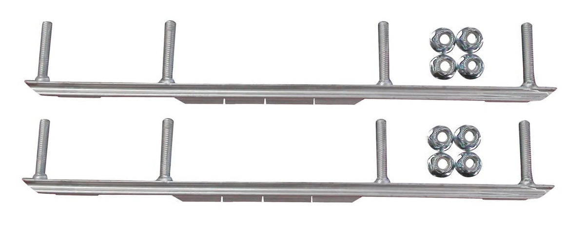 White XT Snowmobile Skis Complete Kit C7967
