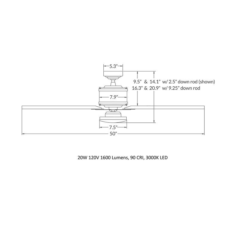 Industry 50x22 Ceiling Fan F8619