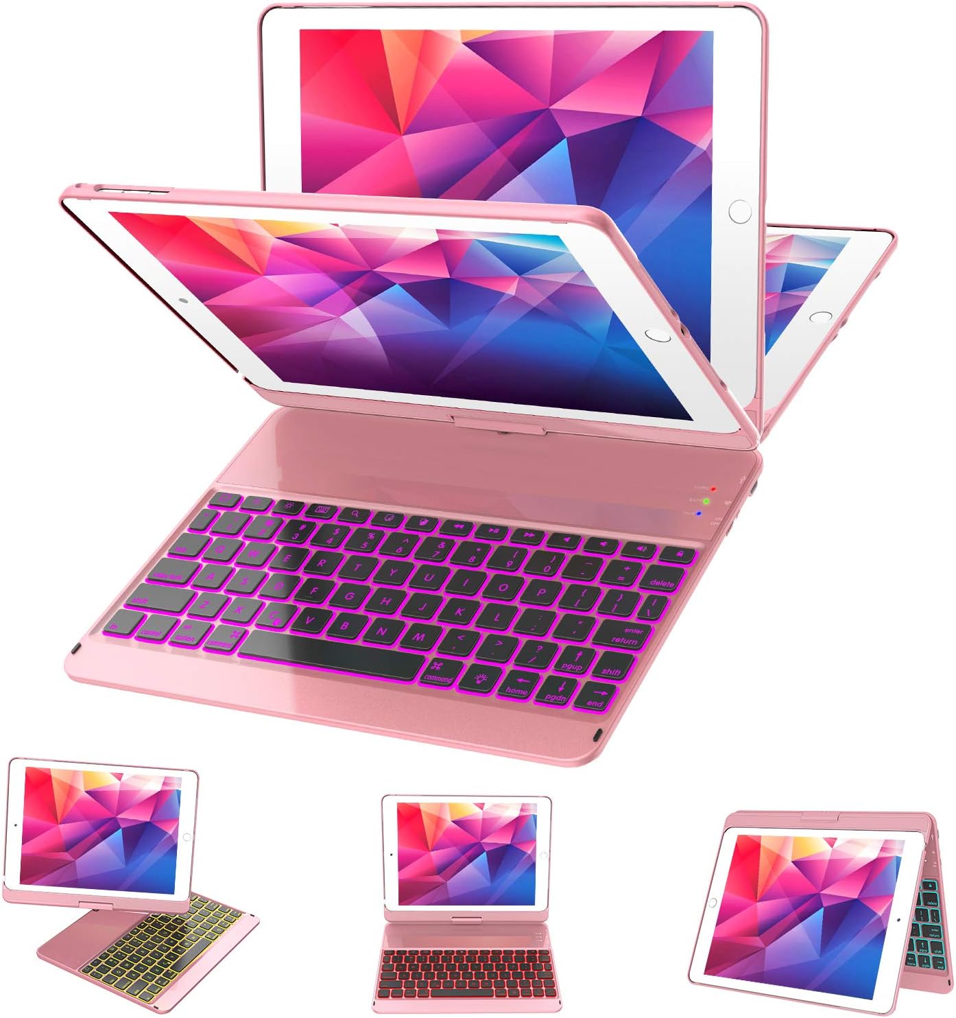 Black 7 Color Backlit Keyboard Case S154666