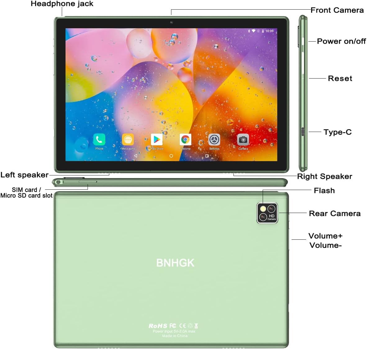 10.1 Inch 4G LTE Tablet with 6GB RAM 128GB ROM O3410