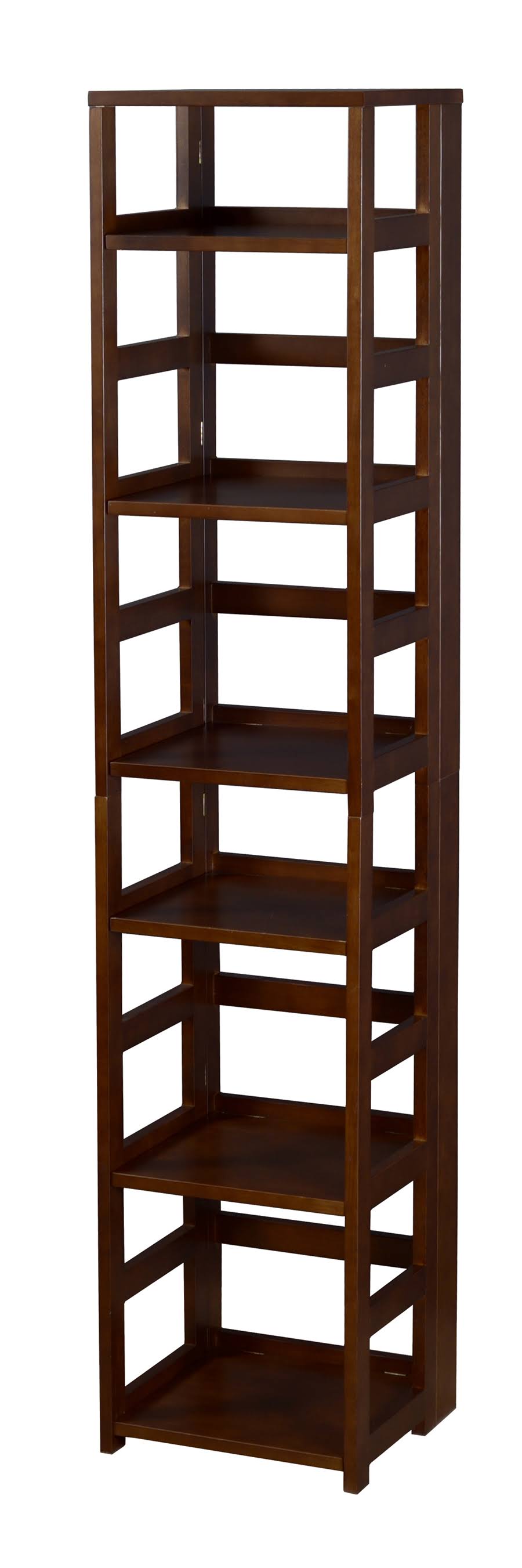 White 67x22 High Square Folding Bookcase K532515