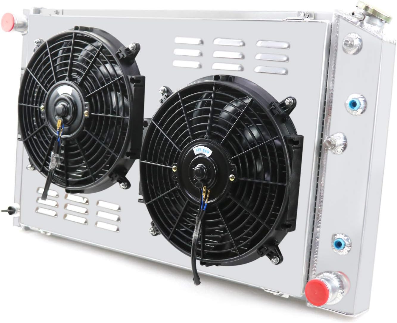 3 Row All Aluminum Radiator with 2X12" Fans Shroud and Relay V458990