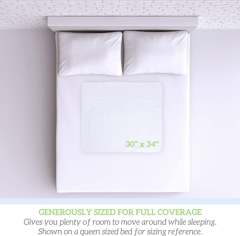 Washable Large Bed Pads, 30 x 34, Pack of 6 O48503