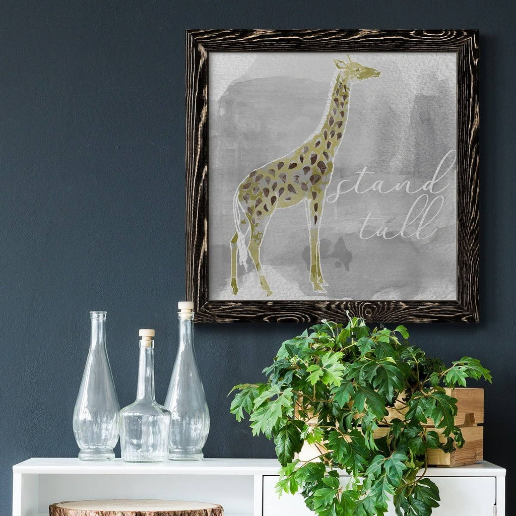 Grey Framed Canvas Y572