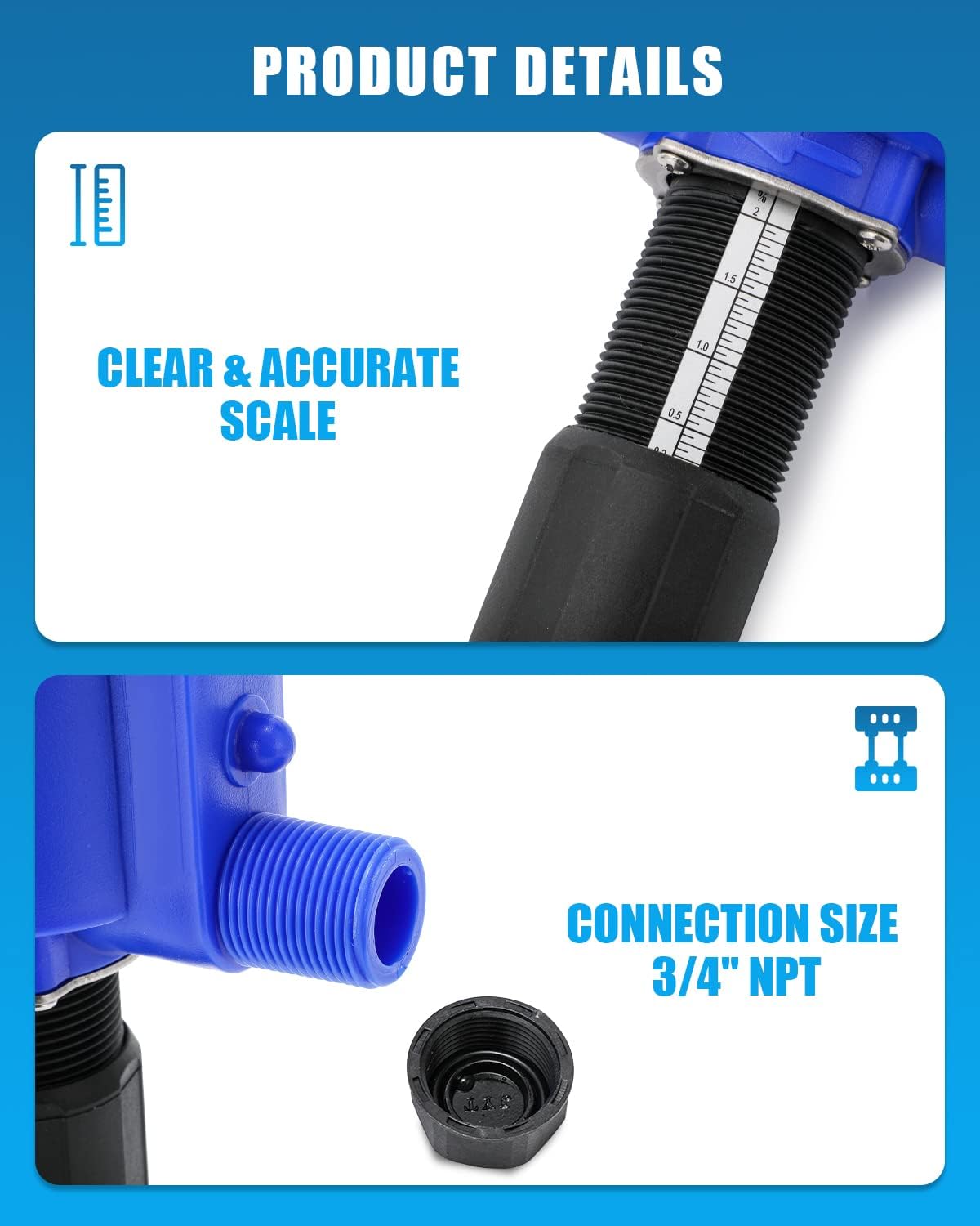0.2-2% Fertilizer Injector Dosing Pump 3/4" NPT D718789