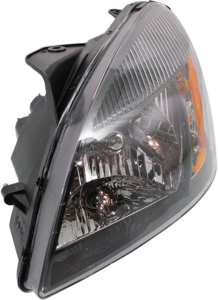 Headlight Assembly Passenger Side with Bulbs Black Housing U86777