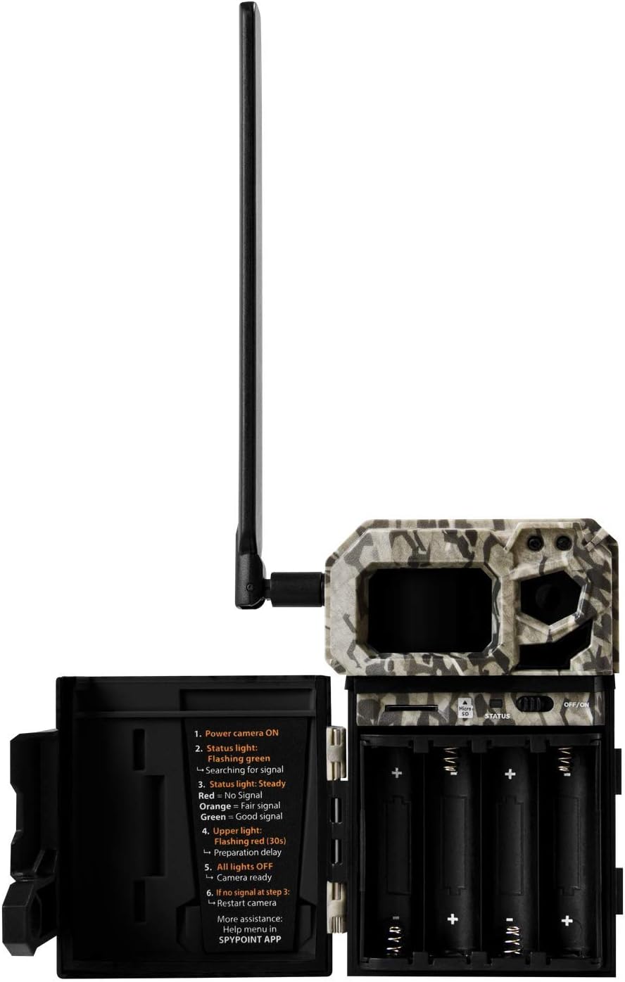 Cellular Trail Camera with Micro SD Card, Card Reader, Batteries, Reinforced Strap, and Microfiber Cloth Screen Cleaner Z313