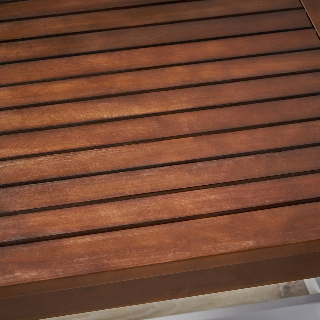 Dark Brown Acacia Wood End Table Y342029