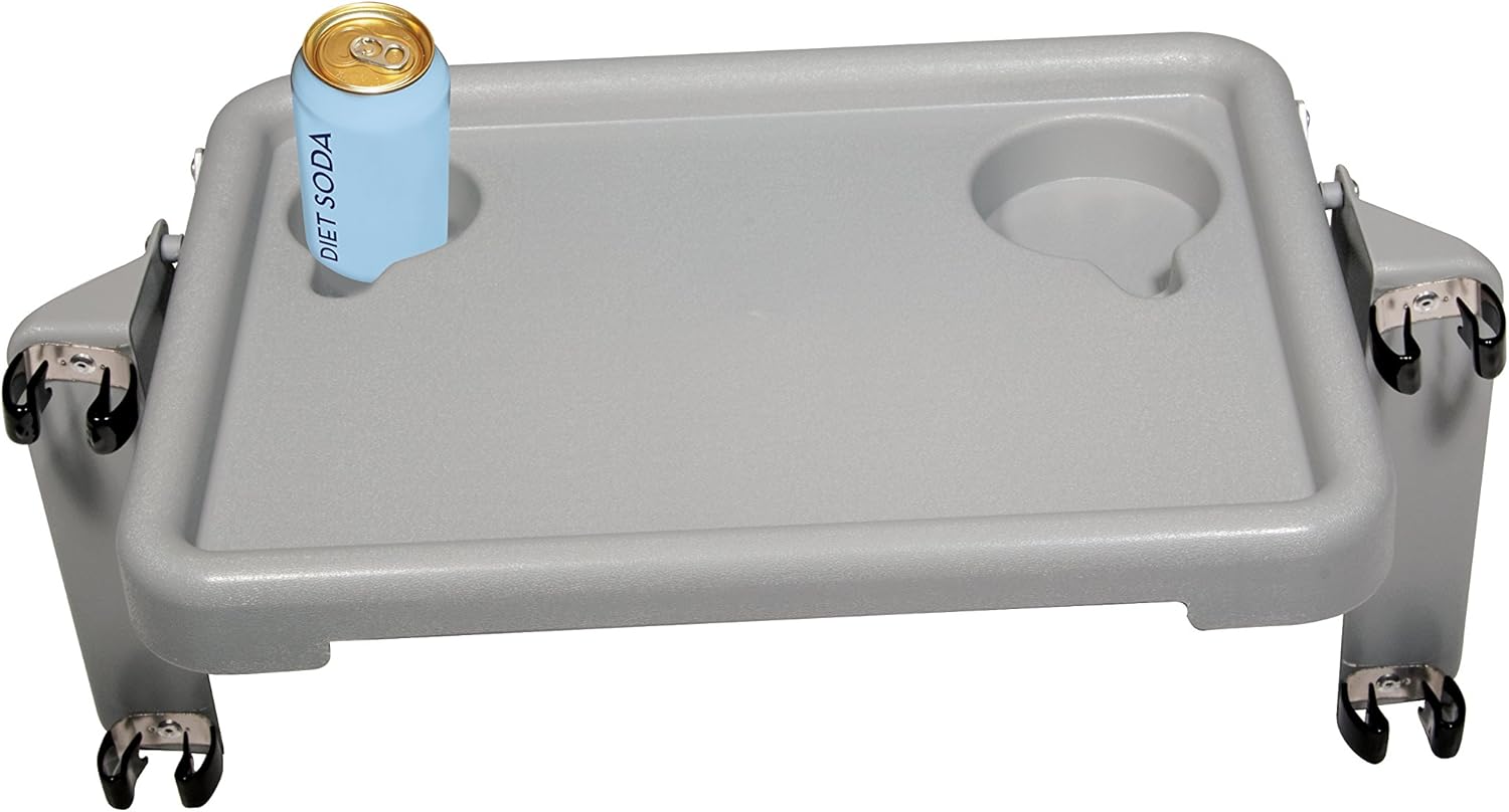 Gray Walker Tray with Cup Holders X47540