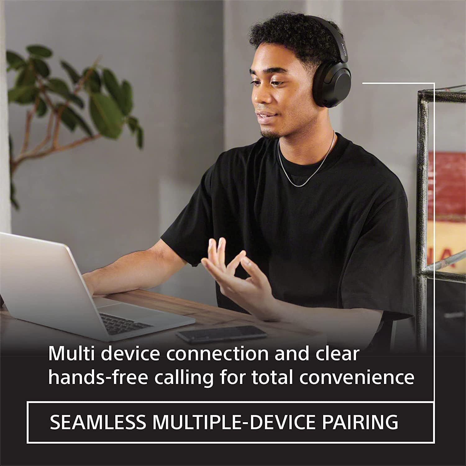Wireless Bluetooth Over The Ear Headset with Microphone Extra Bass Noise Cancelling Headphones C7232