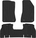 Black Rubber Car Floor Mat Pack of 2 Z1318