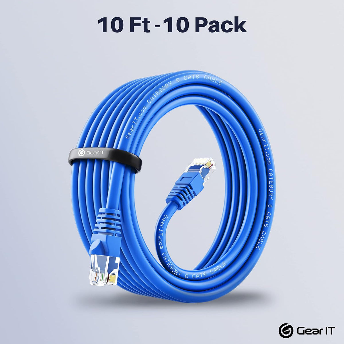 Cat 6 Ethernet Cable 100 ft (5-Pack) Blue H48123