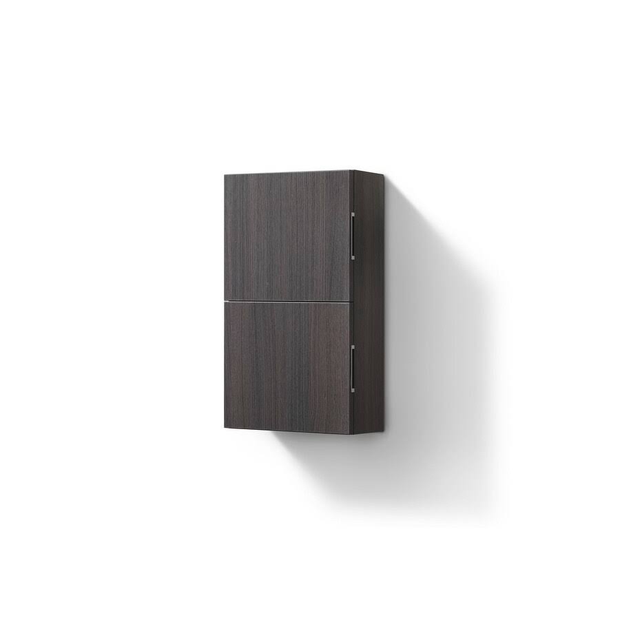 Gray Oak Linen Side Cabinet with 2 Storage Areas N84735