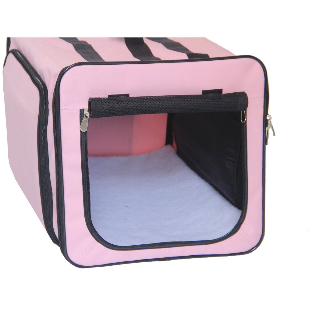 Blue Lightweight Collapsible Pet Dog Crate W414