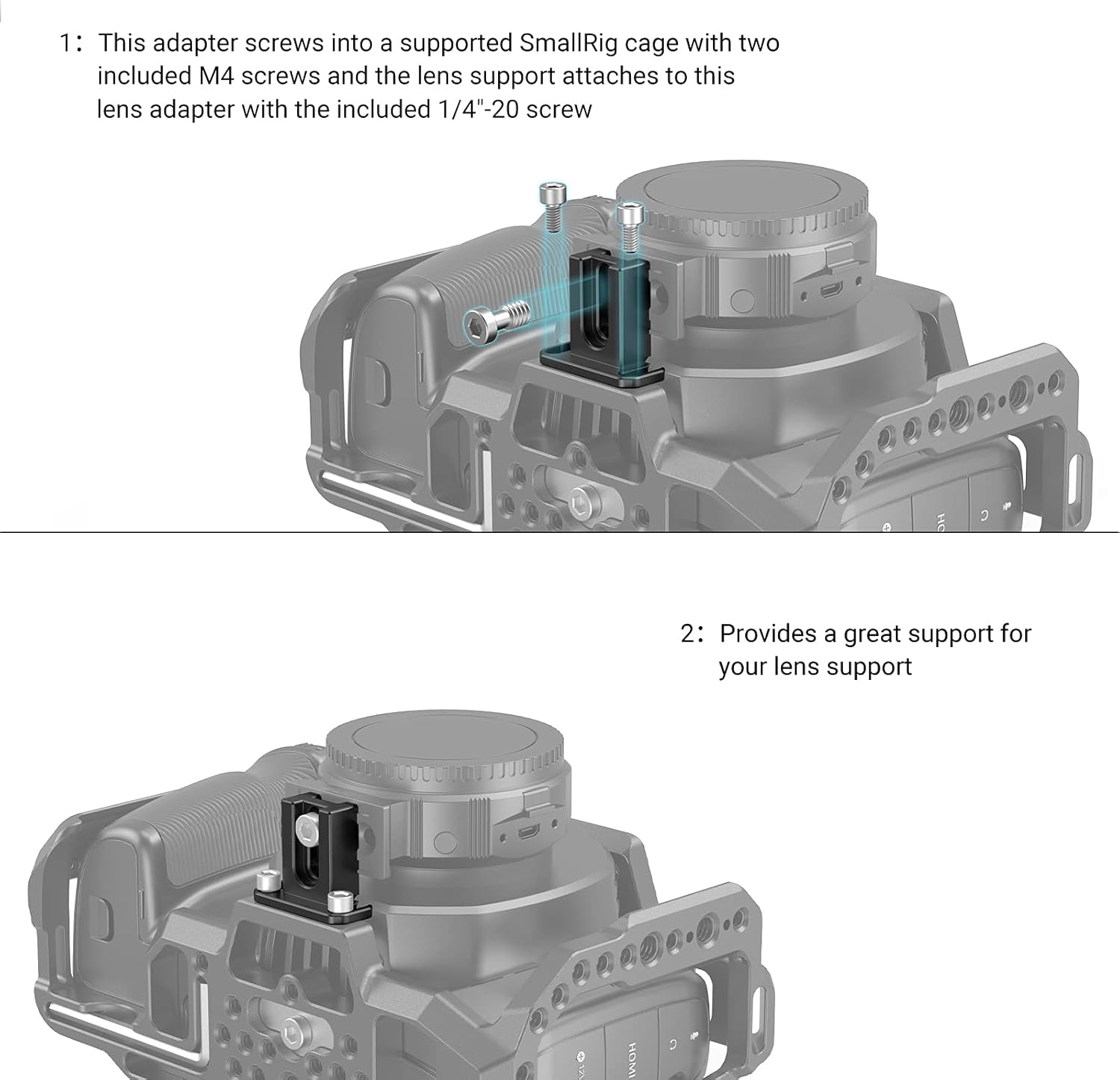 Lens Mount Adapter Support for BMPCC 4K Cage Z528986