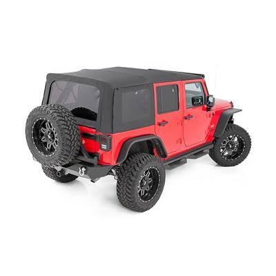 Black Soft Top for 4 Door Jeep JK Wrangler J6048