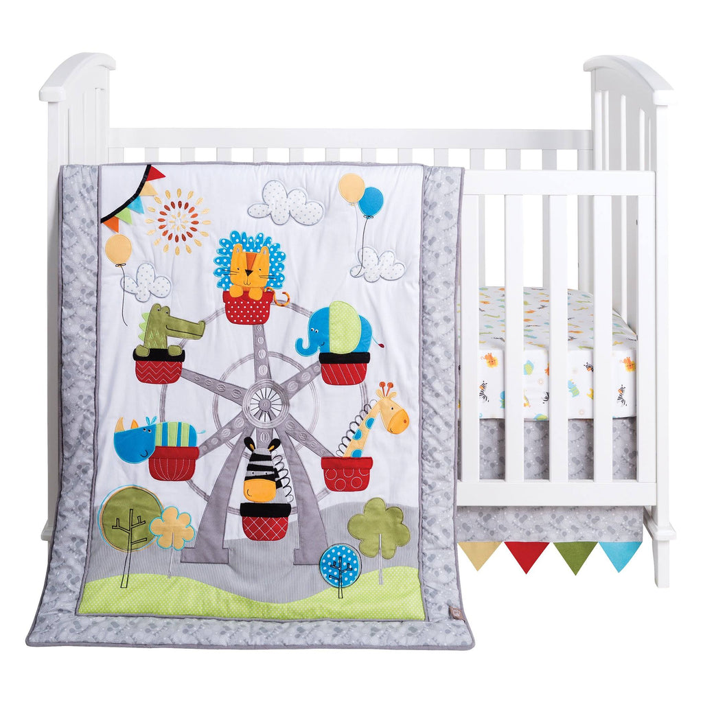 3 Piece Crib Bedding Set A4105