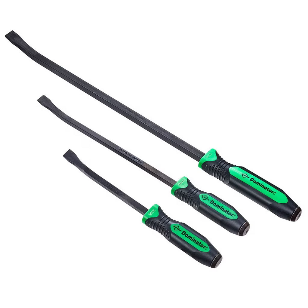 3PC Curved Pry Bar Set Green G671568