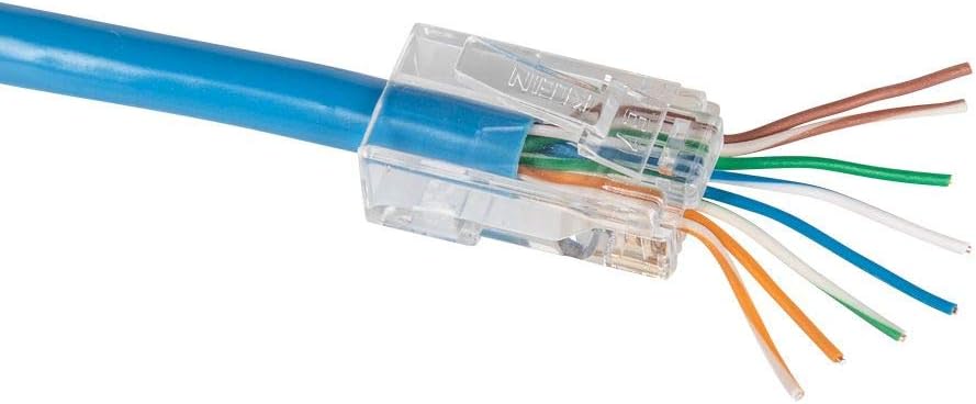 200-Pack Pass-Thru Modular Data Plugs for RJ45 and CAT6 T3793