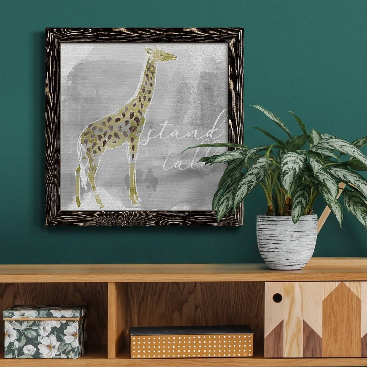 Grey Framed Canvas Y572