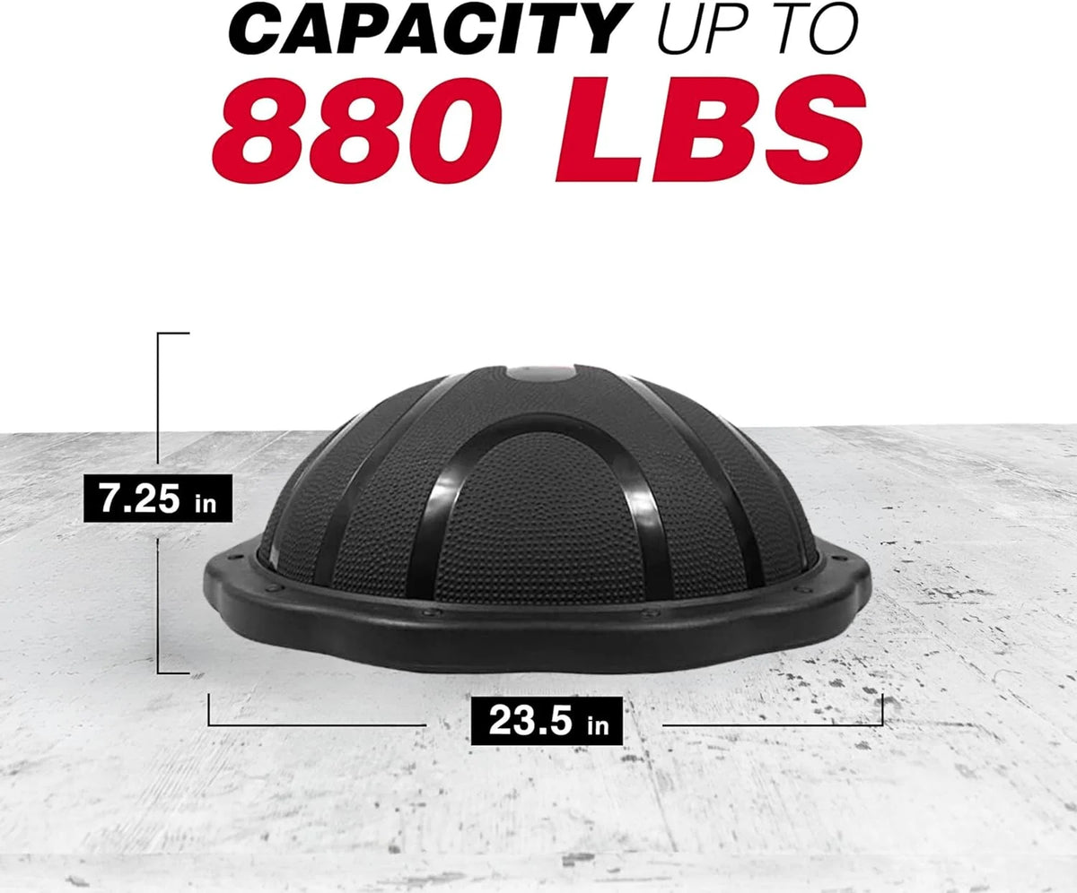 Black Matte Half Ball Balance Trainer T4086