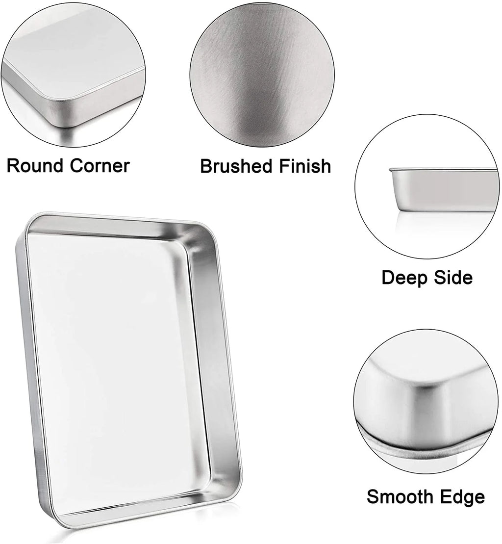 Stainless Steel Small Rectangular Baking Pan A5697