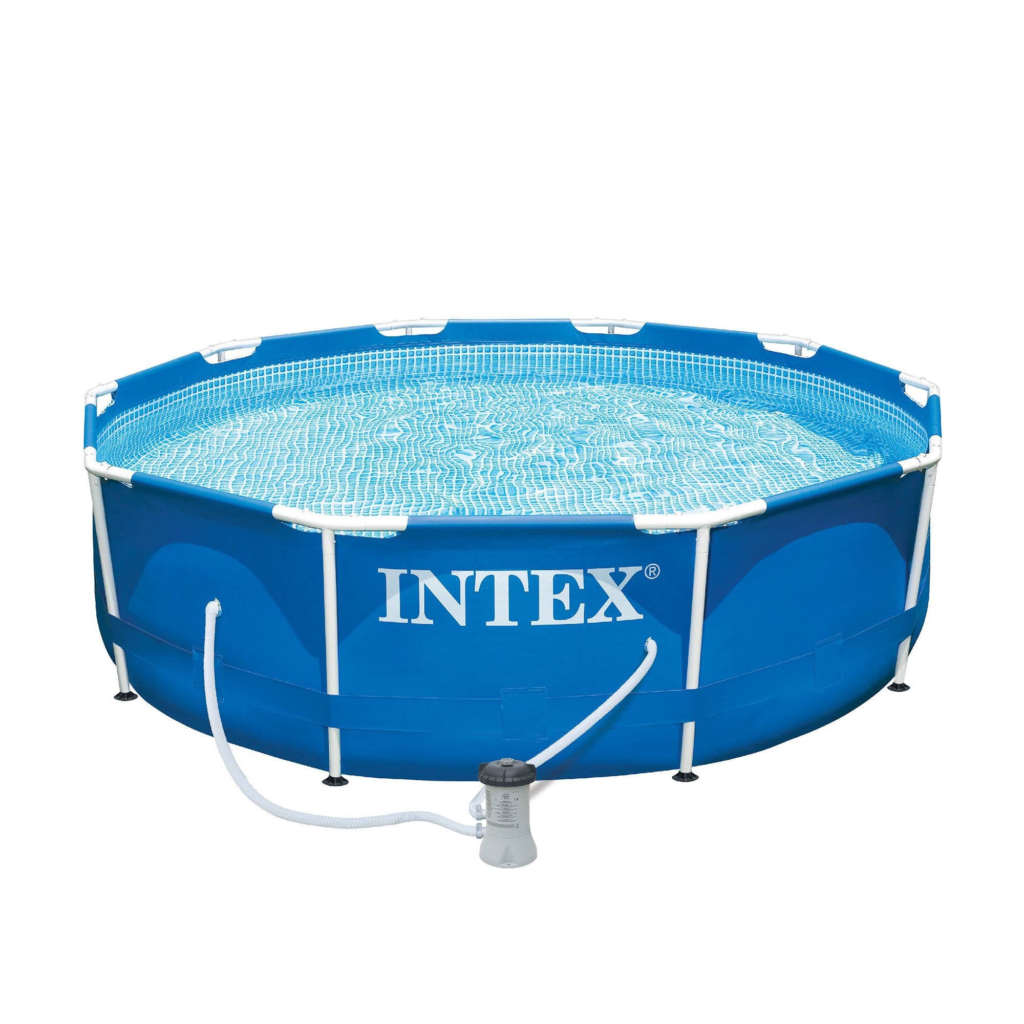 Round Frame Pool with Filter Pump and Vinyl Cover W82391