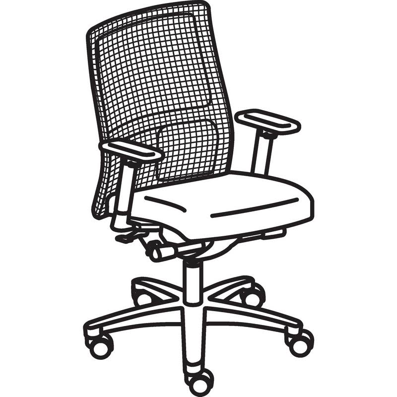 Mesh Mid-Back Work Chair R3846
