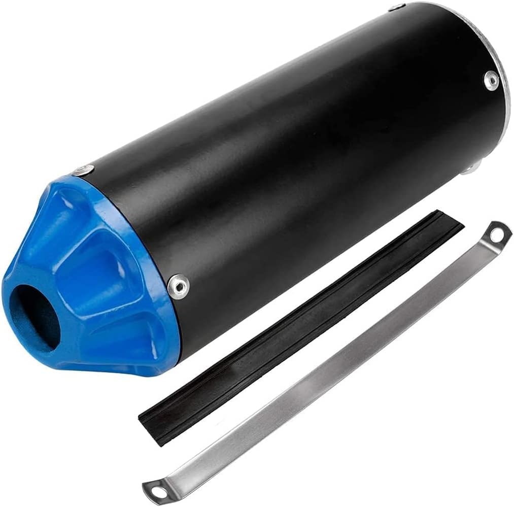 Blue Pack of 2 Exhaust Muffler Silencer Pipe Assembly Kit H88137