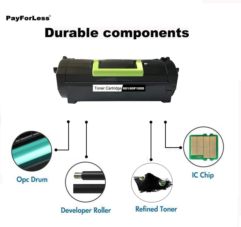 Compatible Toner Cartridge for Lexmark MX310dn MX410de MX510de MX511dte MX610dw MX611de L530