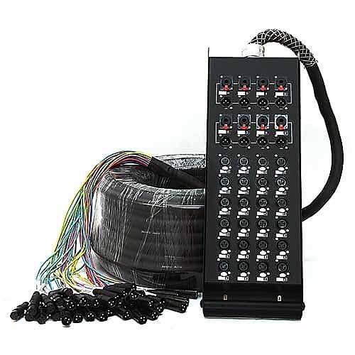 24 Channel 150 Foot Snake Cable with XLR and TRS Returns D578117