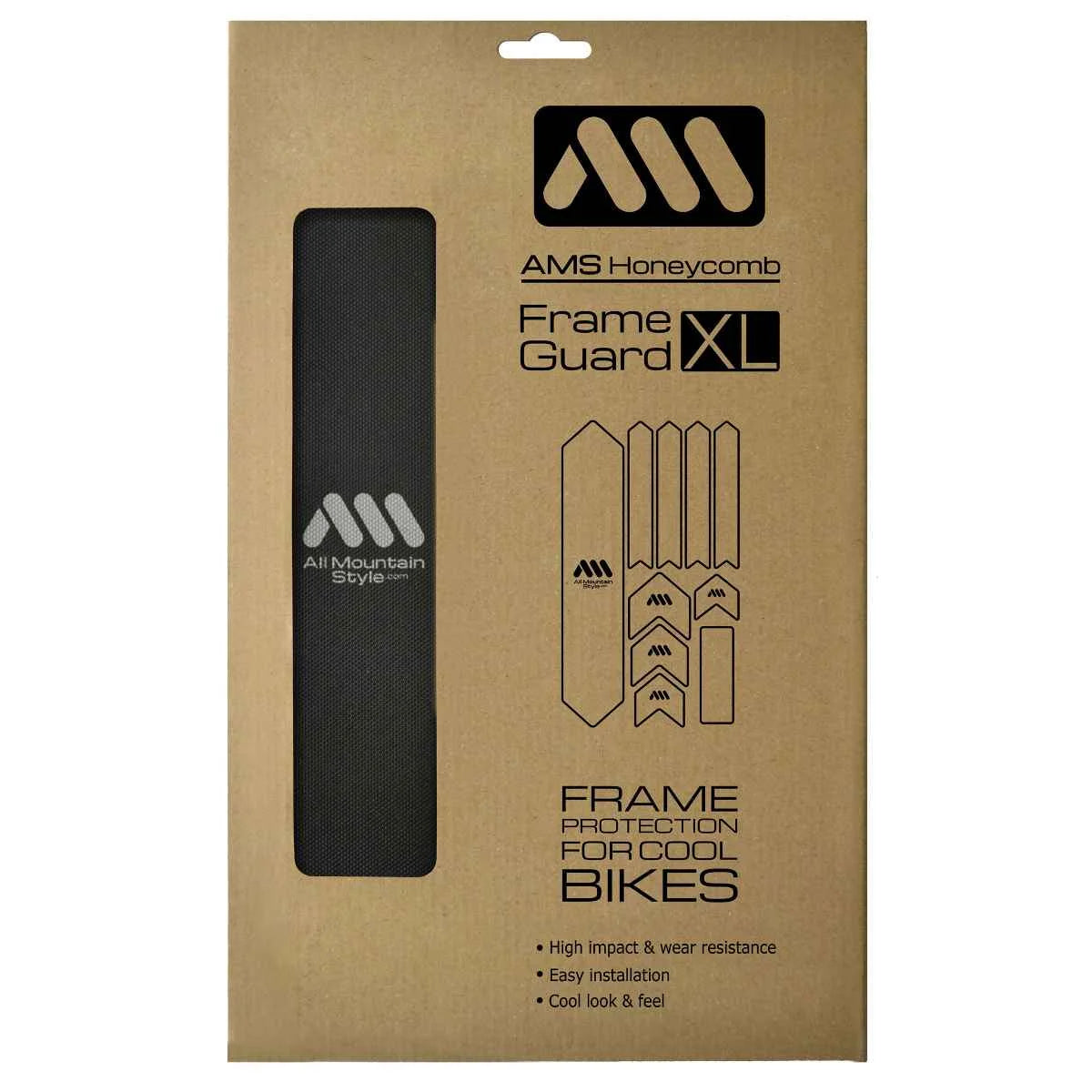 Honeycomb frame guard XL, black/silver G481