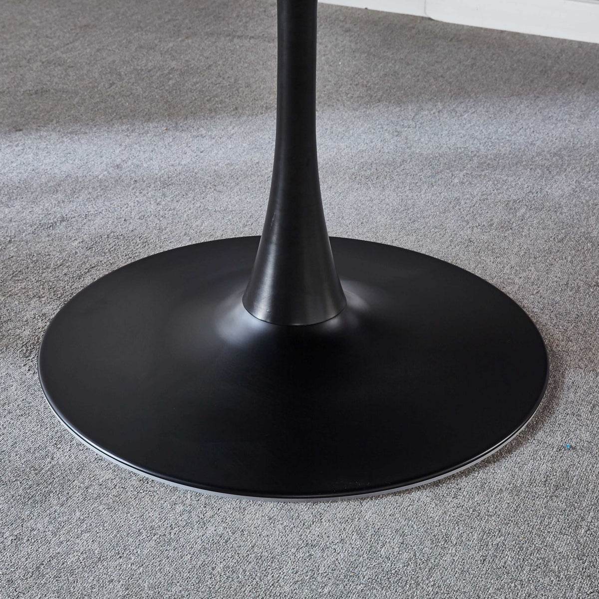 White Round Pedestal Dining Table E98080
