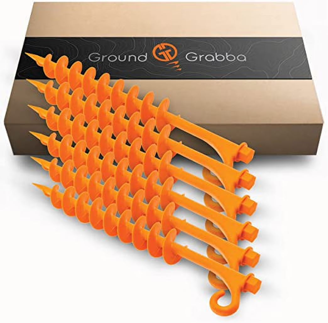 Orange Tent Stakes 6 Pack B6025