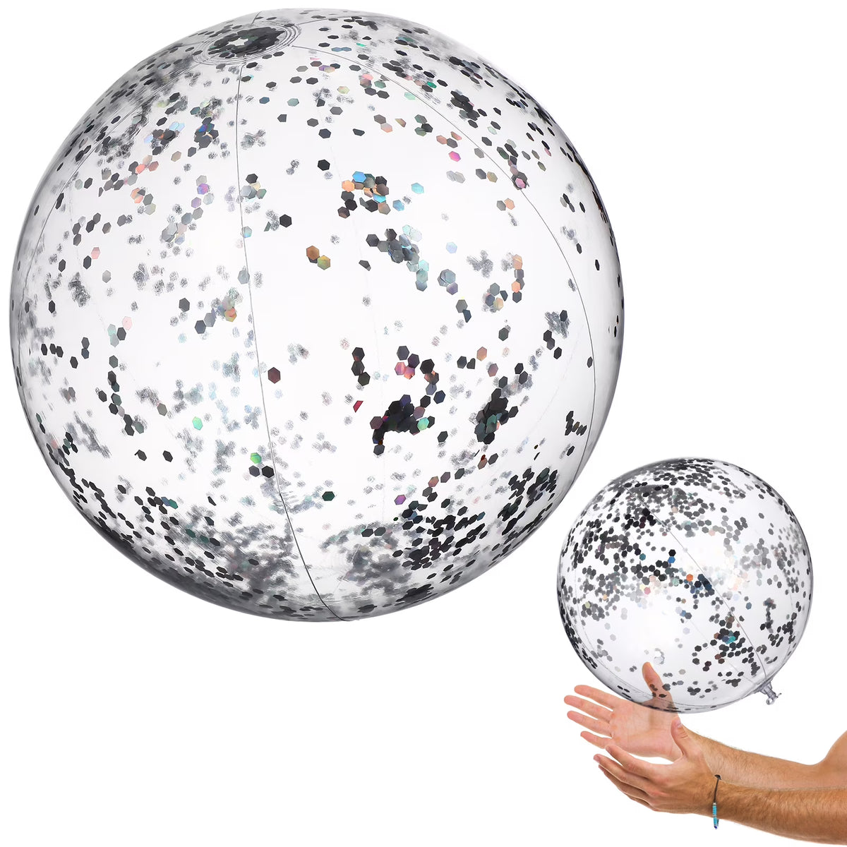 2 Pcs Inflatable Beach Balls for Kids Swimming Pool Toys O83255
