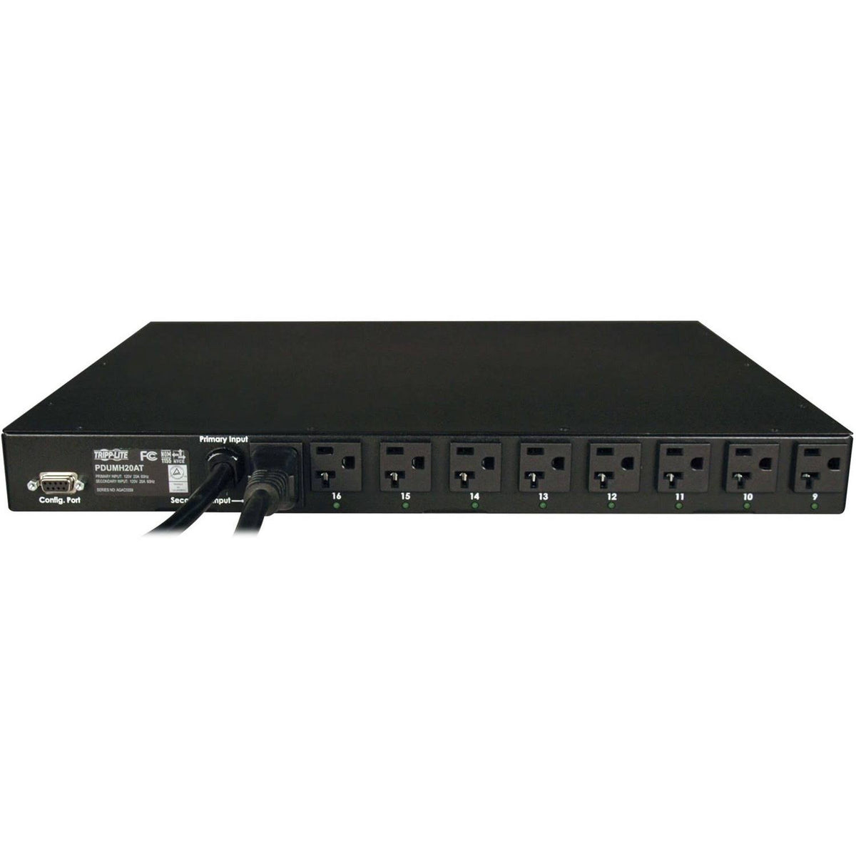 1U Rackmount PDU 16 Outlet 120V 20A 1.9 kW 2400 VA C583