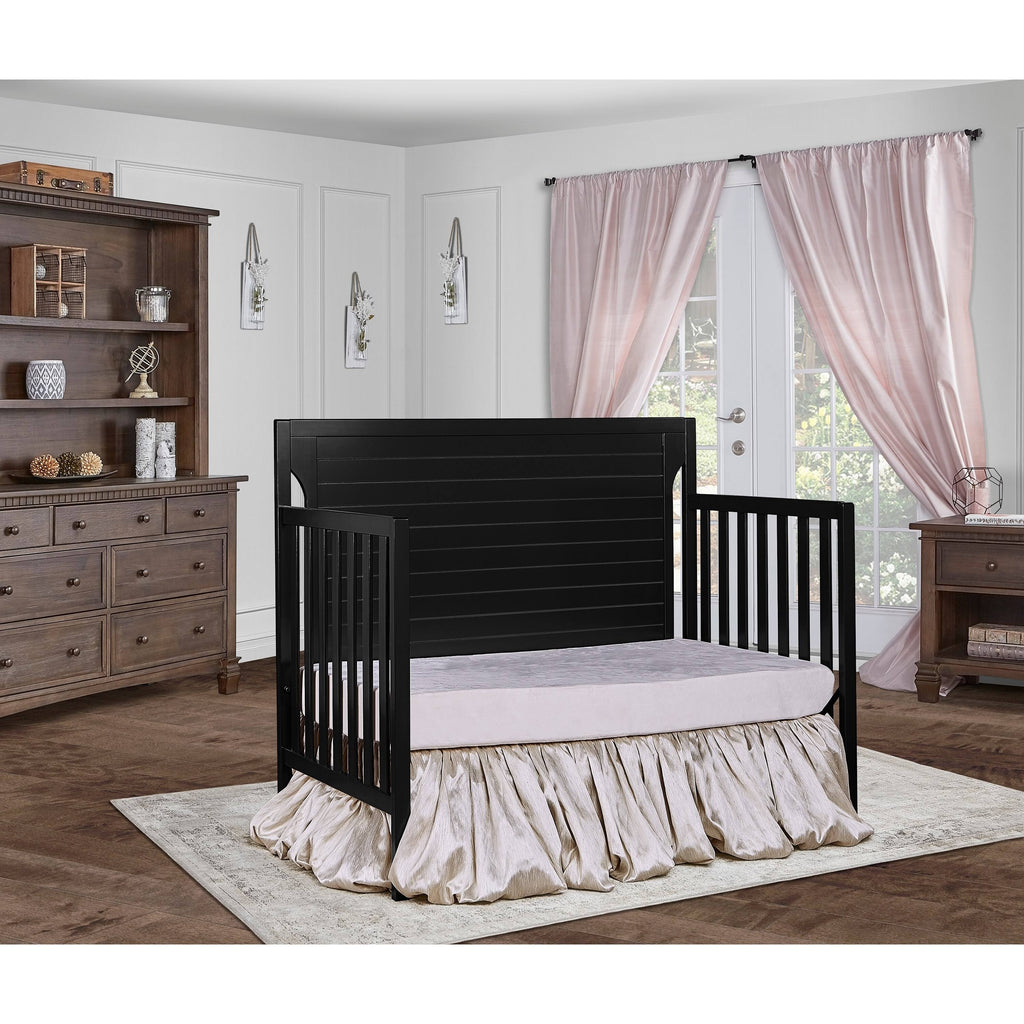 Black 5 in 1 Convertible Crib C841