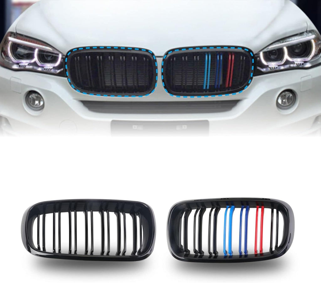 Gloss Black ABS Grills Pack of 2 C5376