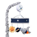 Blue/Navy/Gray Space Musical Baby Crib Mobile G23371