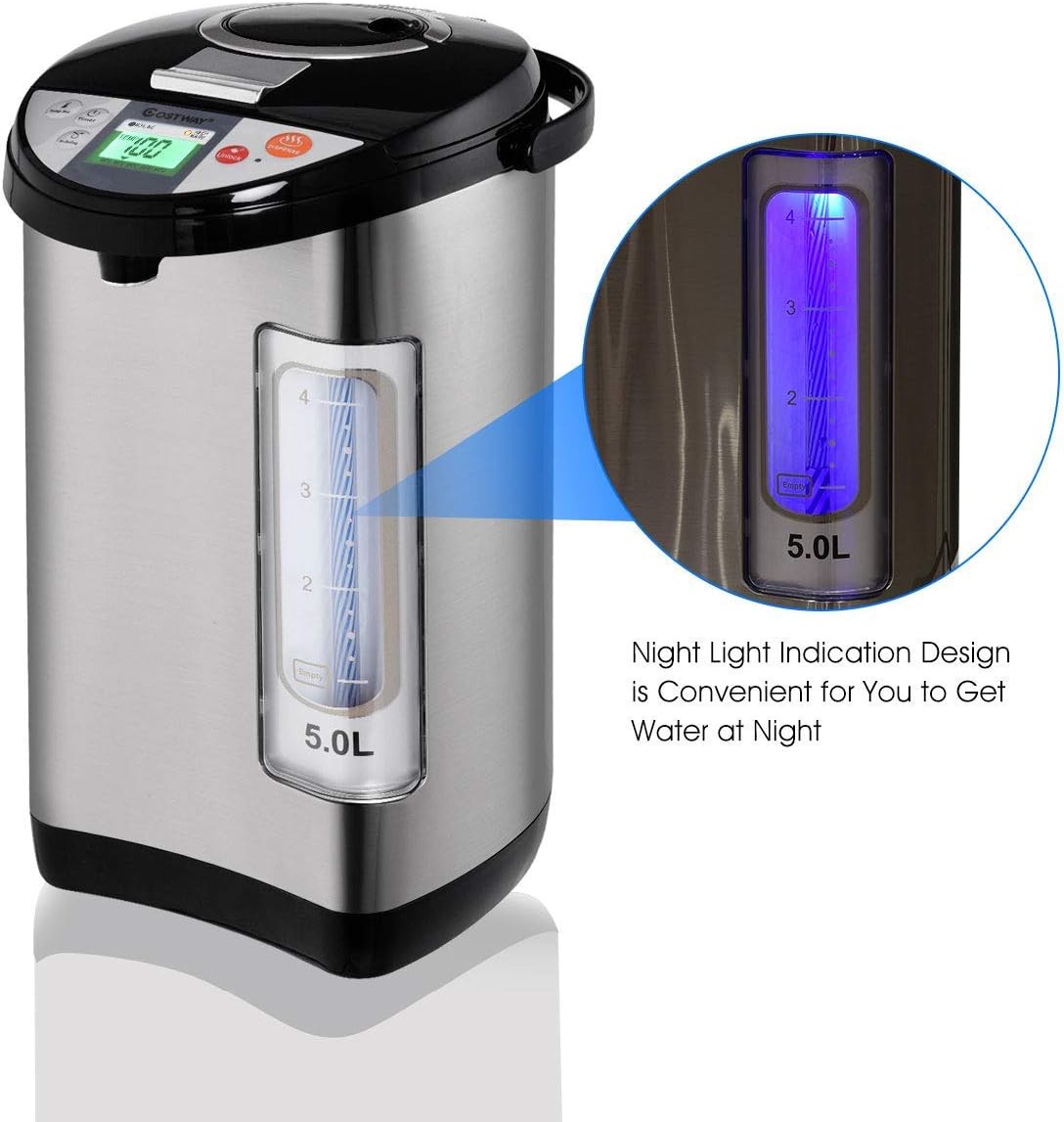 5-Liter Stainless Steel Electric Hot Water Boiler U6593
