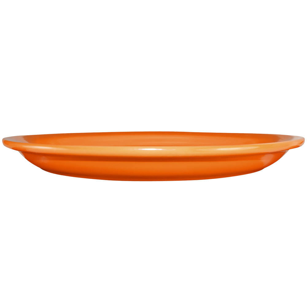 Orange Stoneware Narrow Rim Platter T957087