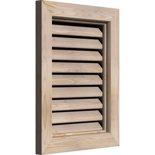 Unfinished Pine Gable Vent W1073