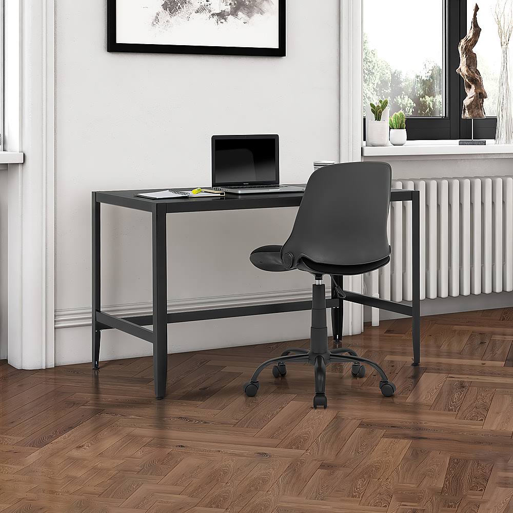 Black Metal Parsons Desk W380