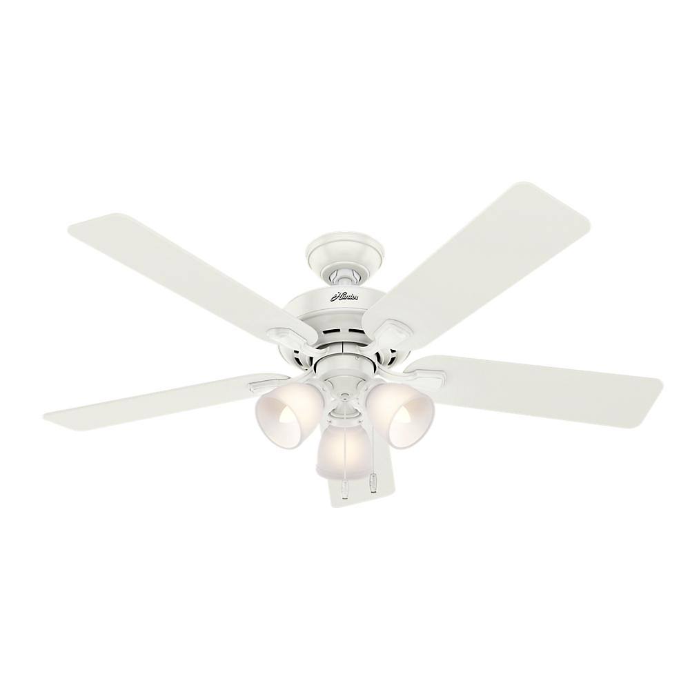 Fresh White 3-Light Indoor Ceiling Fan L80672