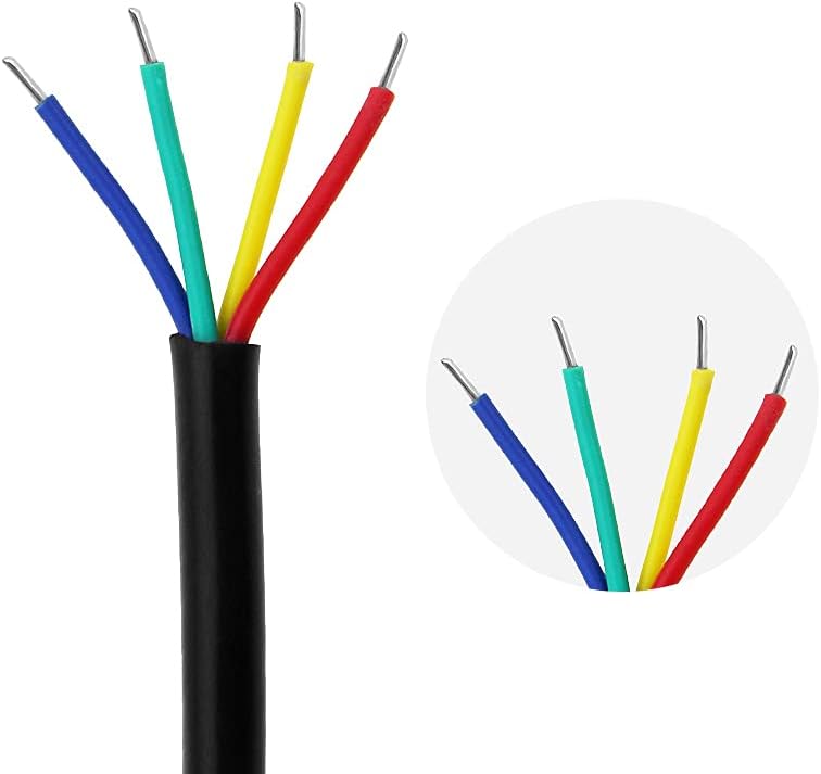 5 Pairs 4 Core Electrical LED Connector IP65 with 20cm 18AWG Cable E65628