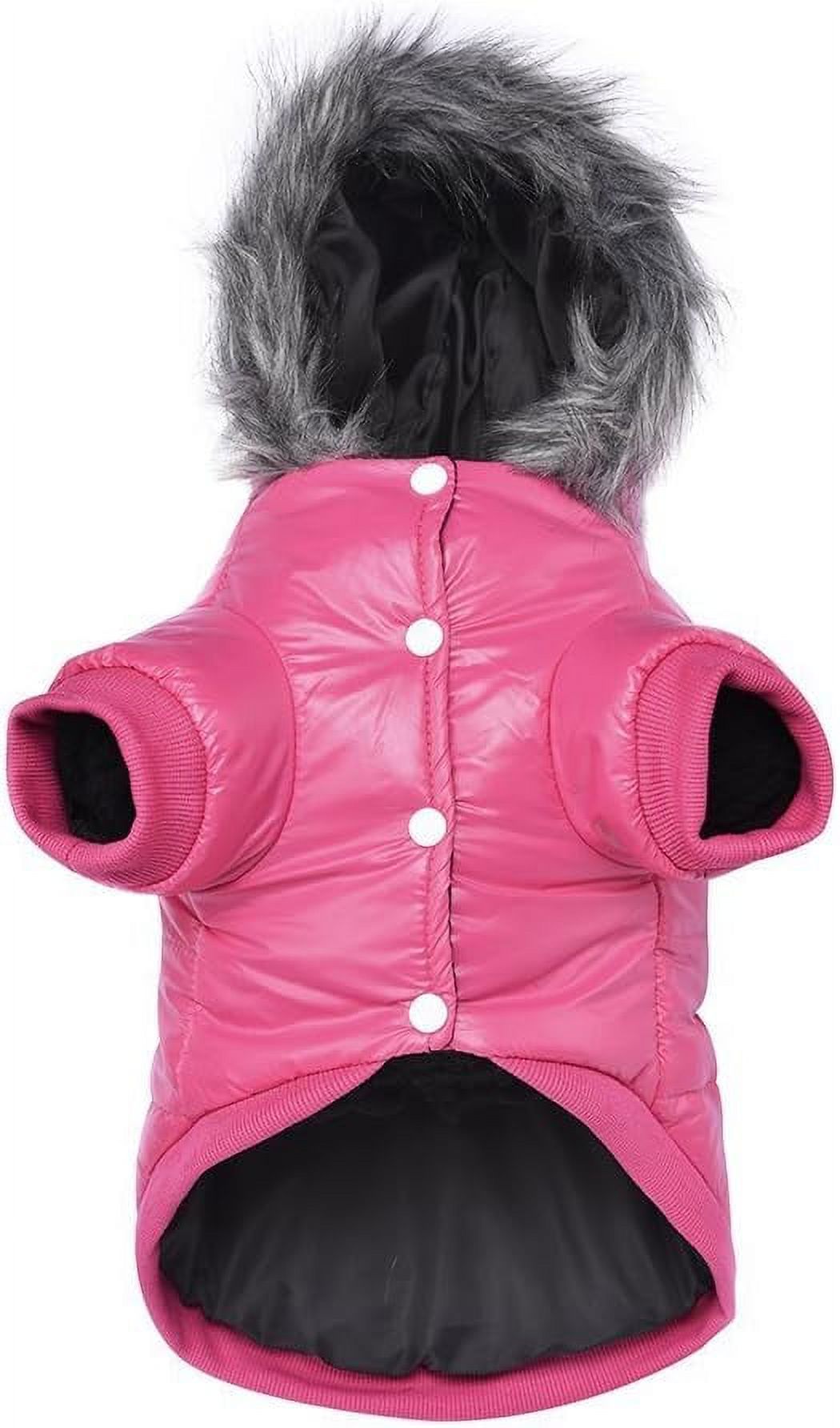Pink Dog Winter Coat Puffer Jacket E380