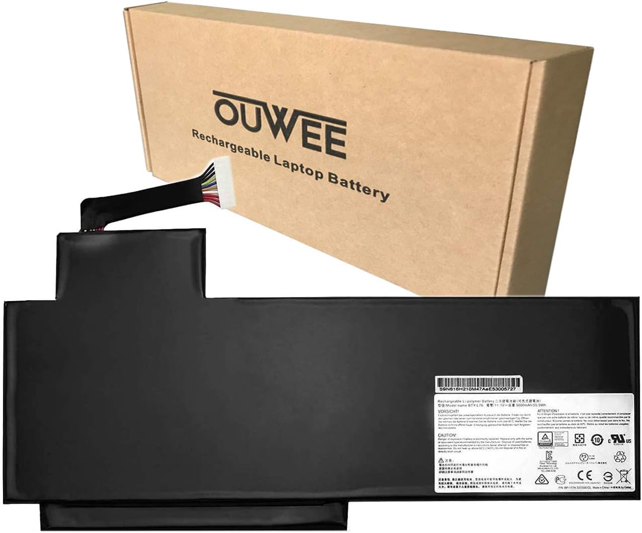 Laptop Battery 11.1V 58.8Wh 5400mAh Pack of 2 C8205