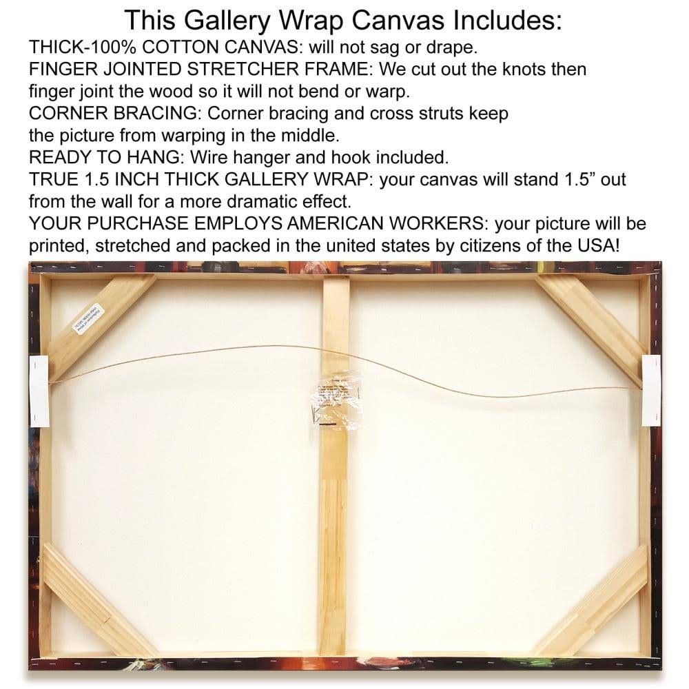 Giclee Print on Wrap Canvas, 25x25x22 S2274