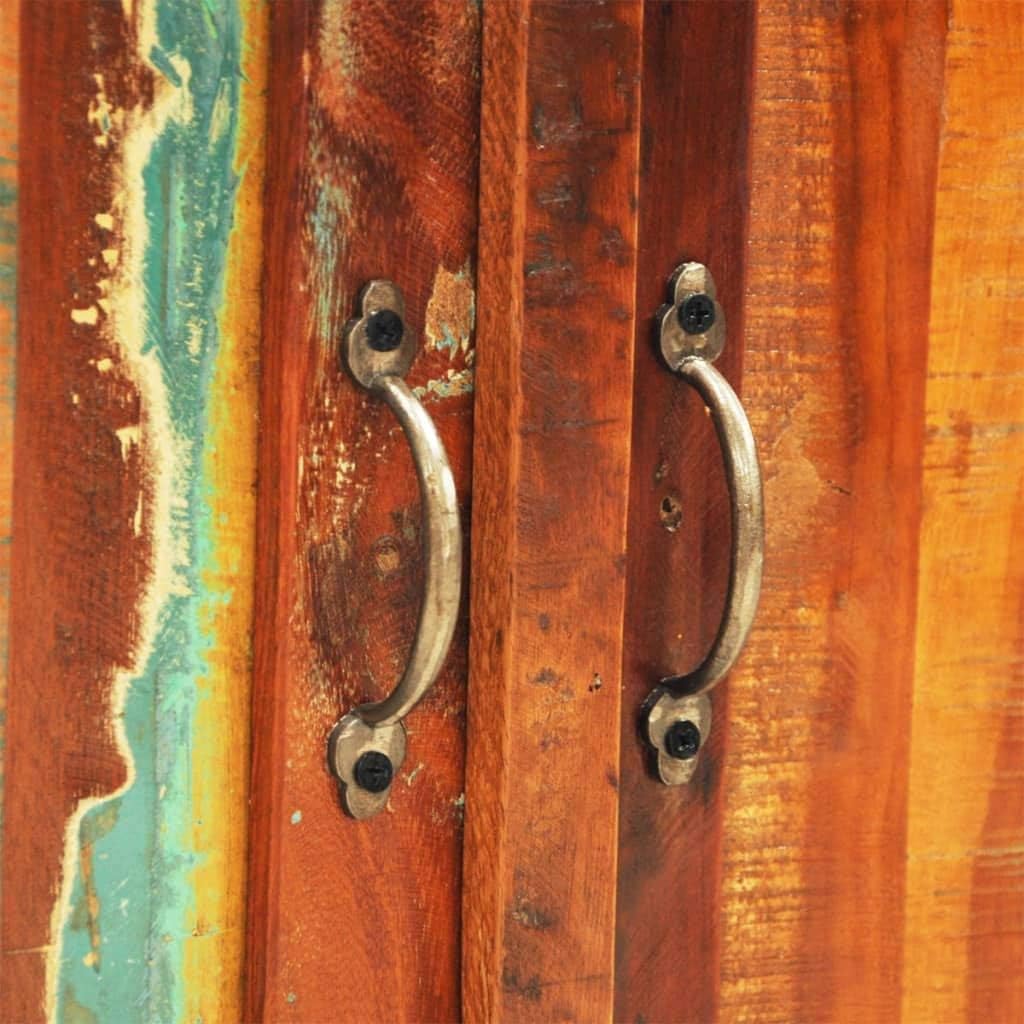 Rustic 2 Door Cabinet Reclaimed Wood Finish Console Cabinet Q46919