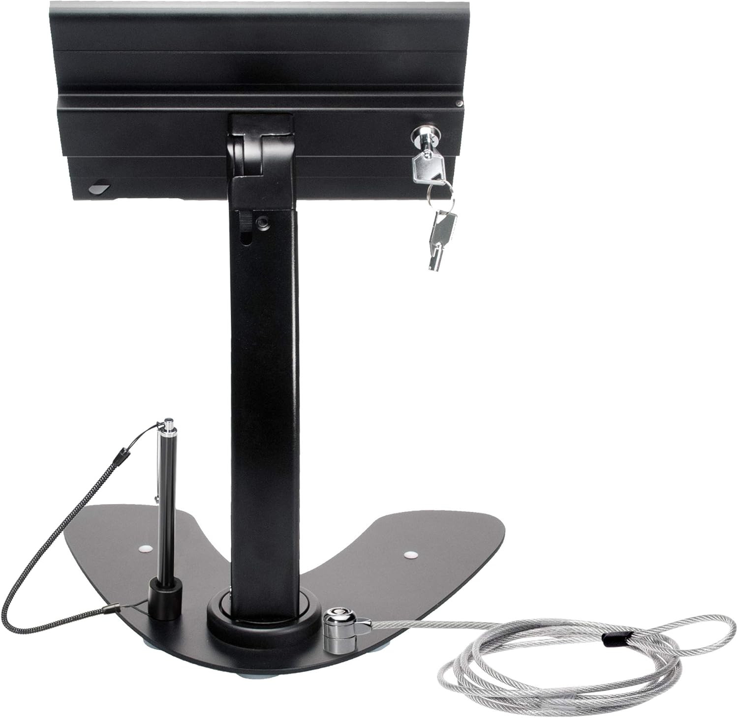Black Locking Security Stand with 360-Degree Rotating Base N8737
